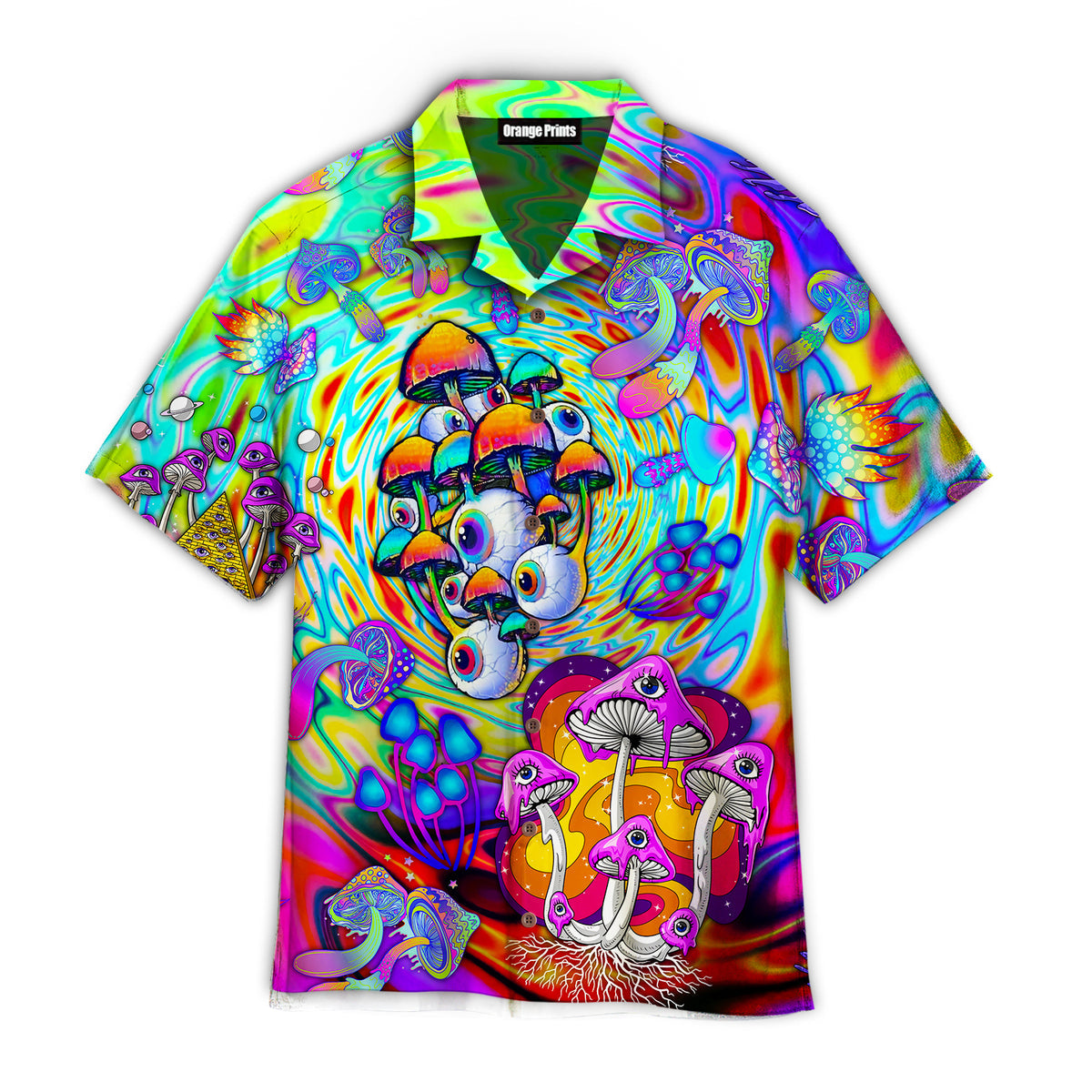 Psychedelic Art Magic Mushroom Trippy Hippie Hawaii Shirt For Men Women Ha79757