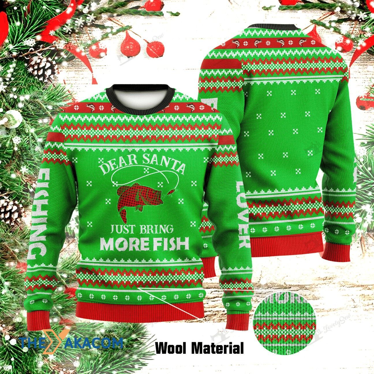 Just Bring More Christmas Fish Gift For Christmas Ugly Christmas Sweater