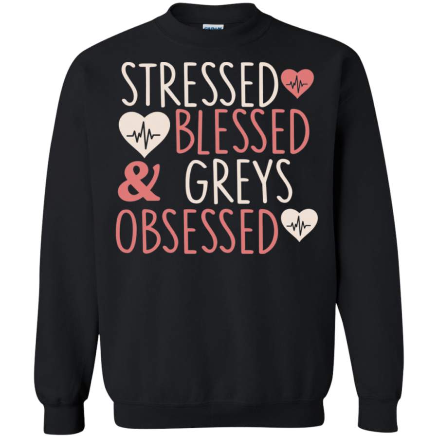 AGR Stressed Blessed and grey obsessed Sweatshirt