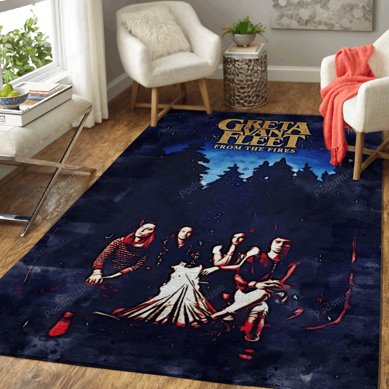 GRETA VAN FLEET – Music Artworks Art For Fans Area Rug Carpet