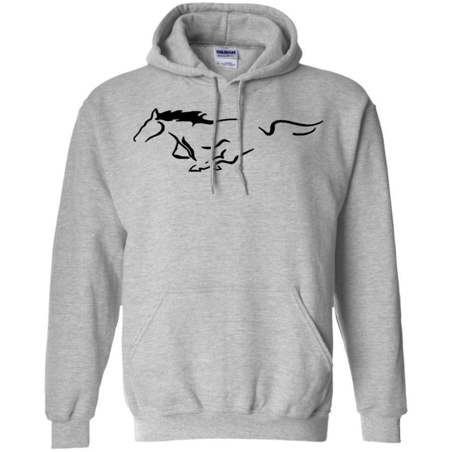 AGR Mustang Horse Gildan Pullover Hoodie