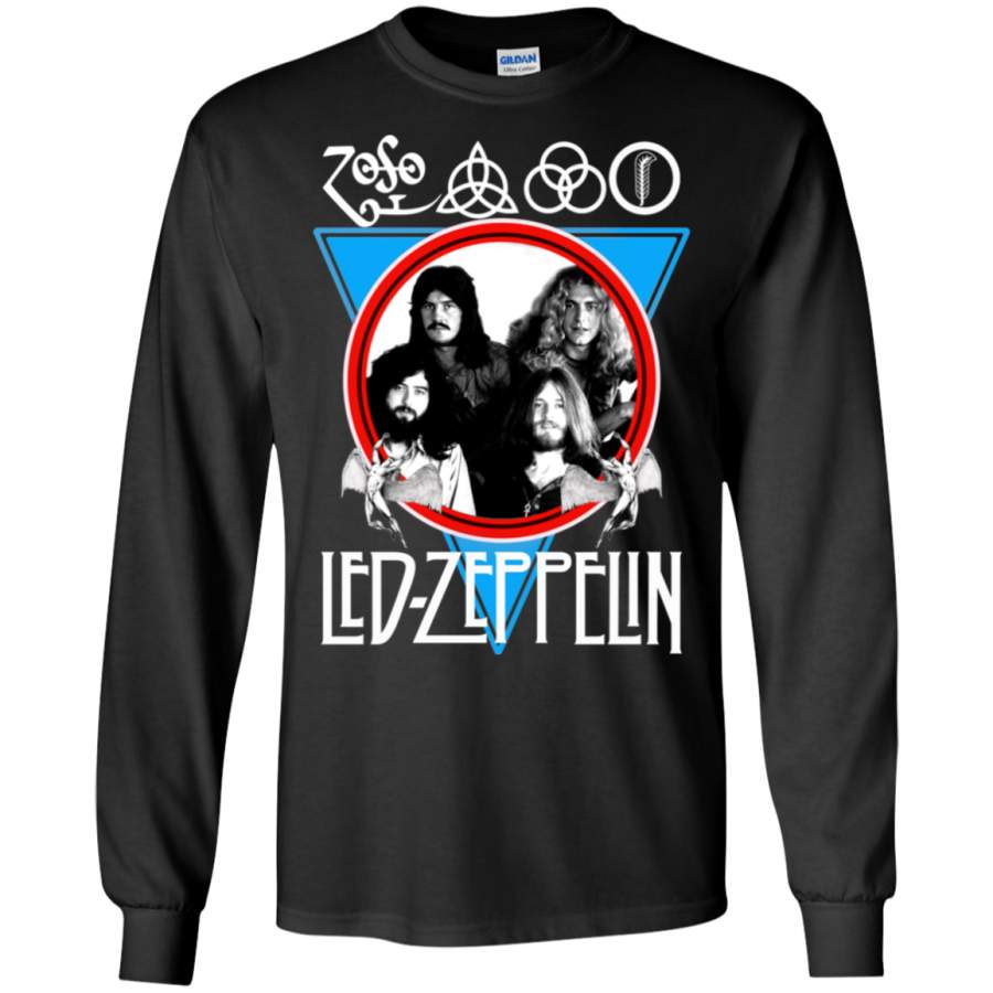 Led Zeppelin Band Symbols Distressed Long sleeves T-Shirt