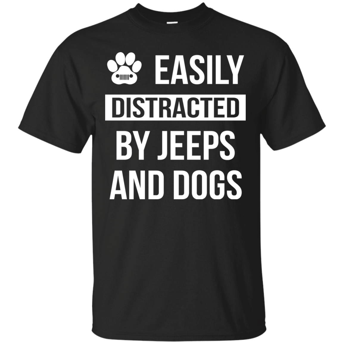 Easily Distracted By Jeeps and Dogs shirt
