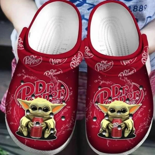 Baby Yoda Hug Dr Pepper Crocband Clog Shoes For Men Women