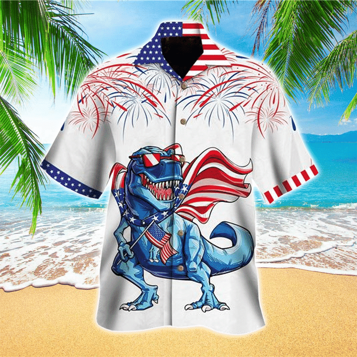 Dinosaurs Of July Independence Day Hawaii Shirt Ha49325