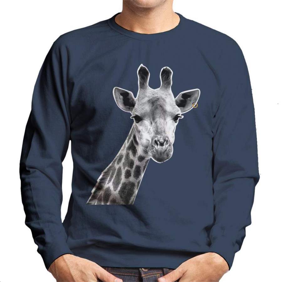 Earring Giraffe Men’s Sweatshirt