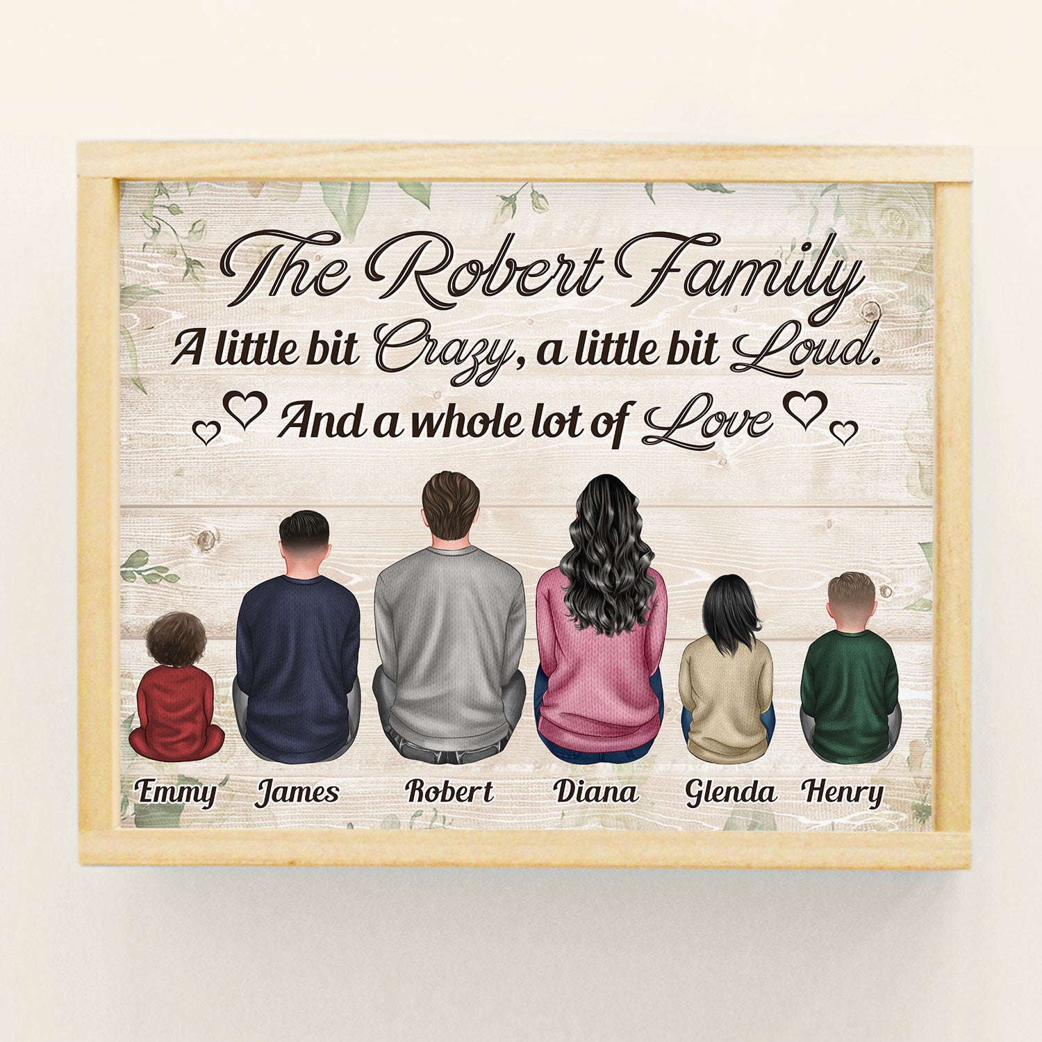 Family – A Whole Lot Of Love – Personalized Poster – Birthday Gift For Family Members