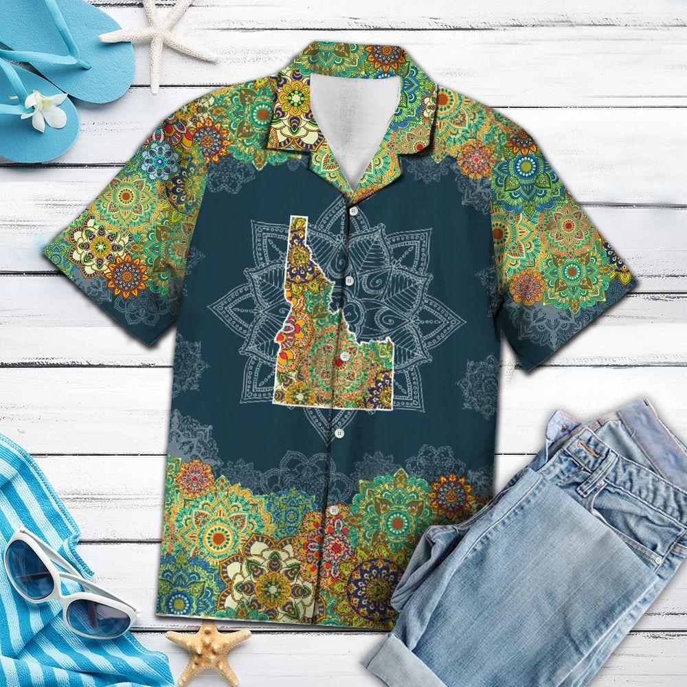 Idaho Floral Mandala Hawaii Shirt For Hawaii Aloha Ha52483