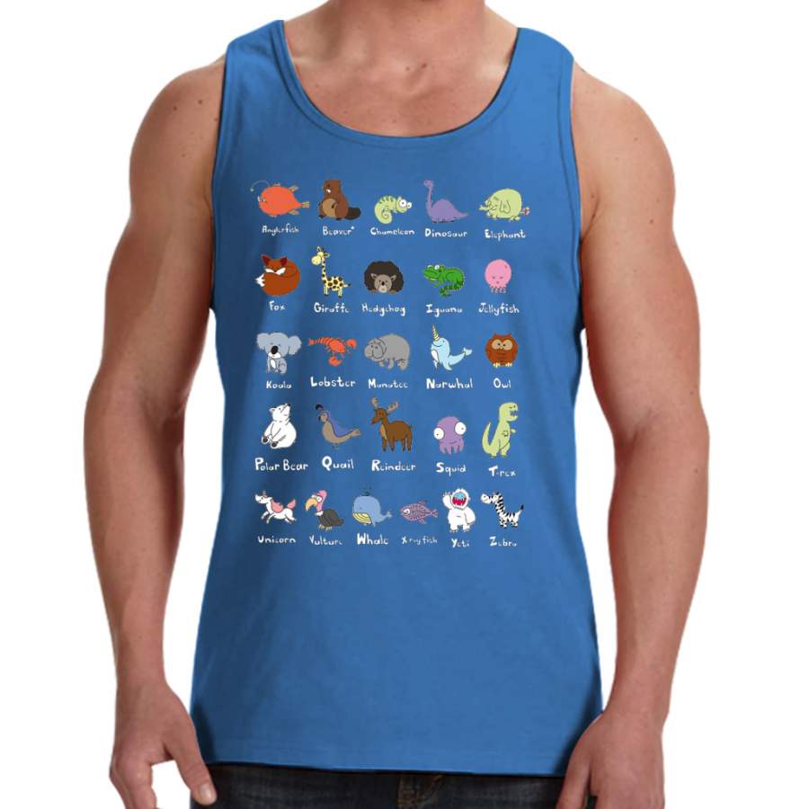 The Animal Alphabet Men Tank Top