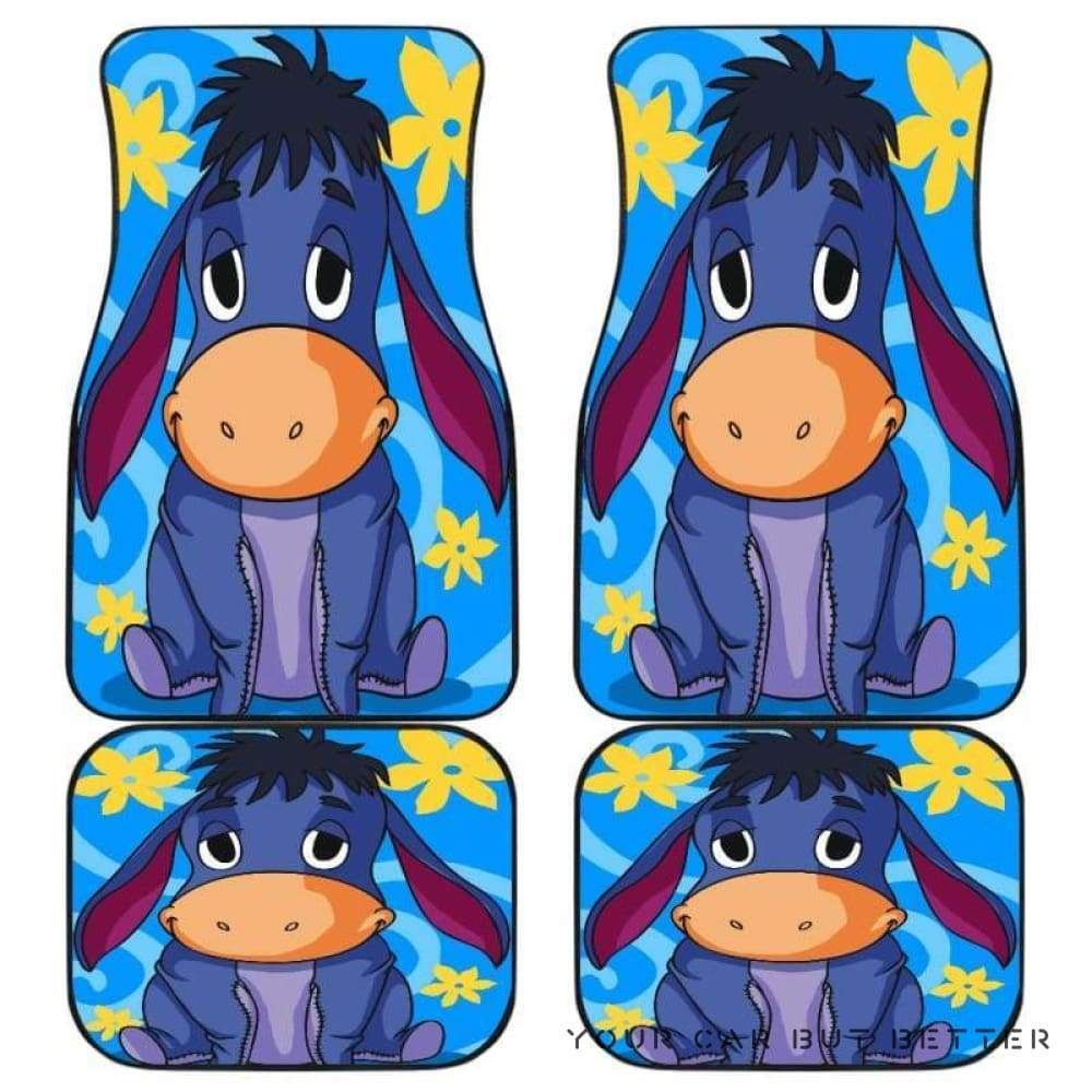 Winnie The Pooh Eeyore Car Floor Mats 081812 Personalized Car Seat Floor Mat Custom Print