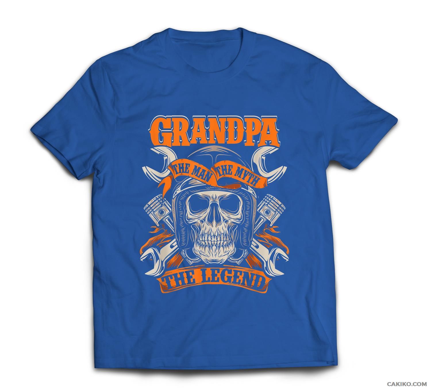 Biker Grandpa The Man The Myth The Legend Motorcycle T-Shirt – Araucas Shop