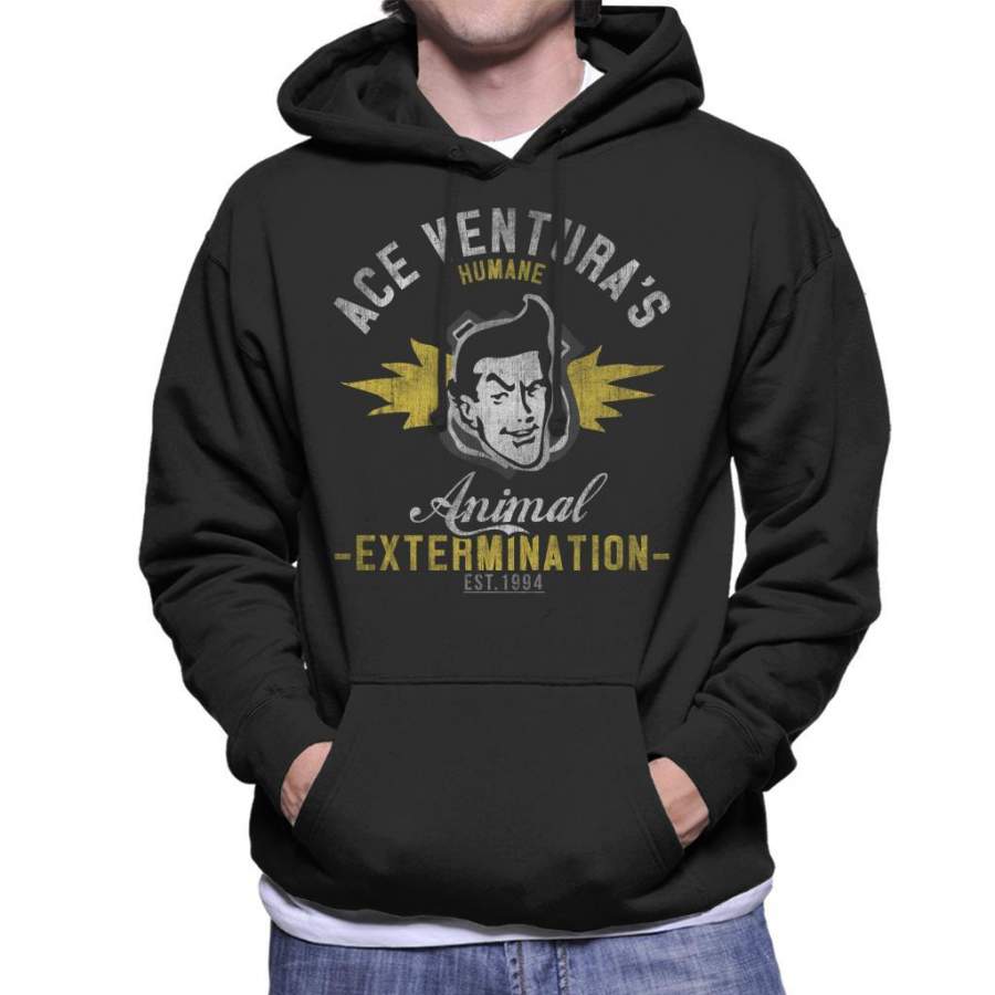 Ace Venturas Humane Animal Extermination Men’s Hooded Sweatshirt