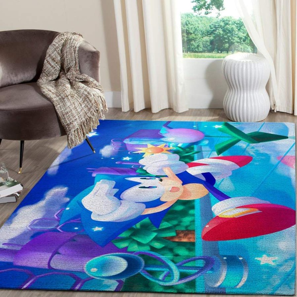 Sonic the Hedgehog Area Rug / Gaming Floor Decor 101112