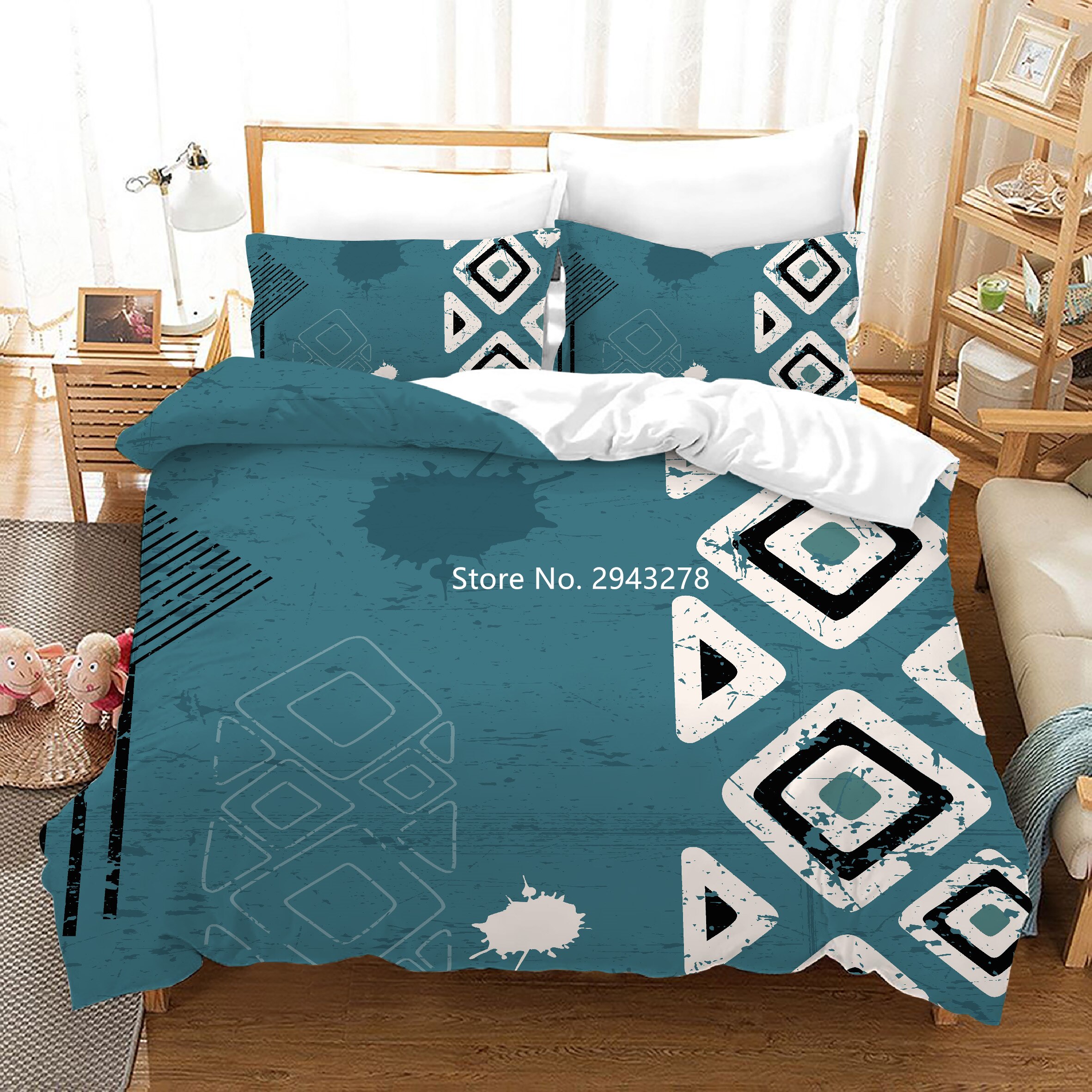 3D-Printed Indian Pattern Bedding Set King Queen Deluxe Full-Size Bedding Home Decor Children Adult Down Duvet Pillowcase Duvet Covers