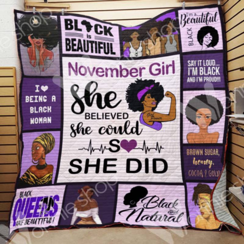 November Black women Blanket OCT2102 90O41