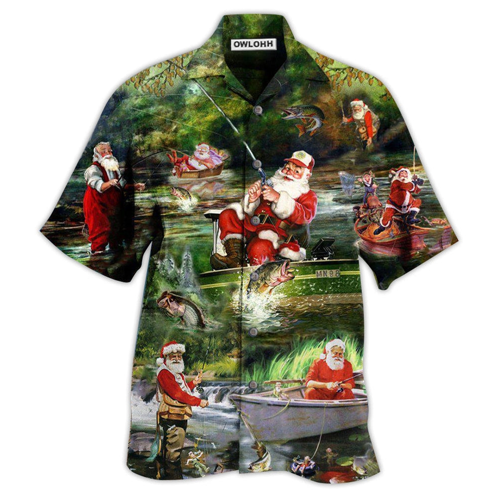 Fishing Christmas Merry Fishmasand A Happy New Reel Hawaii Shirt Ha51419