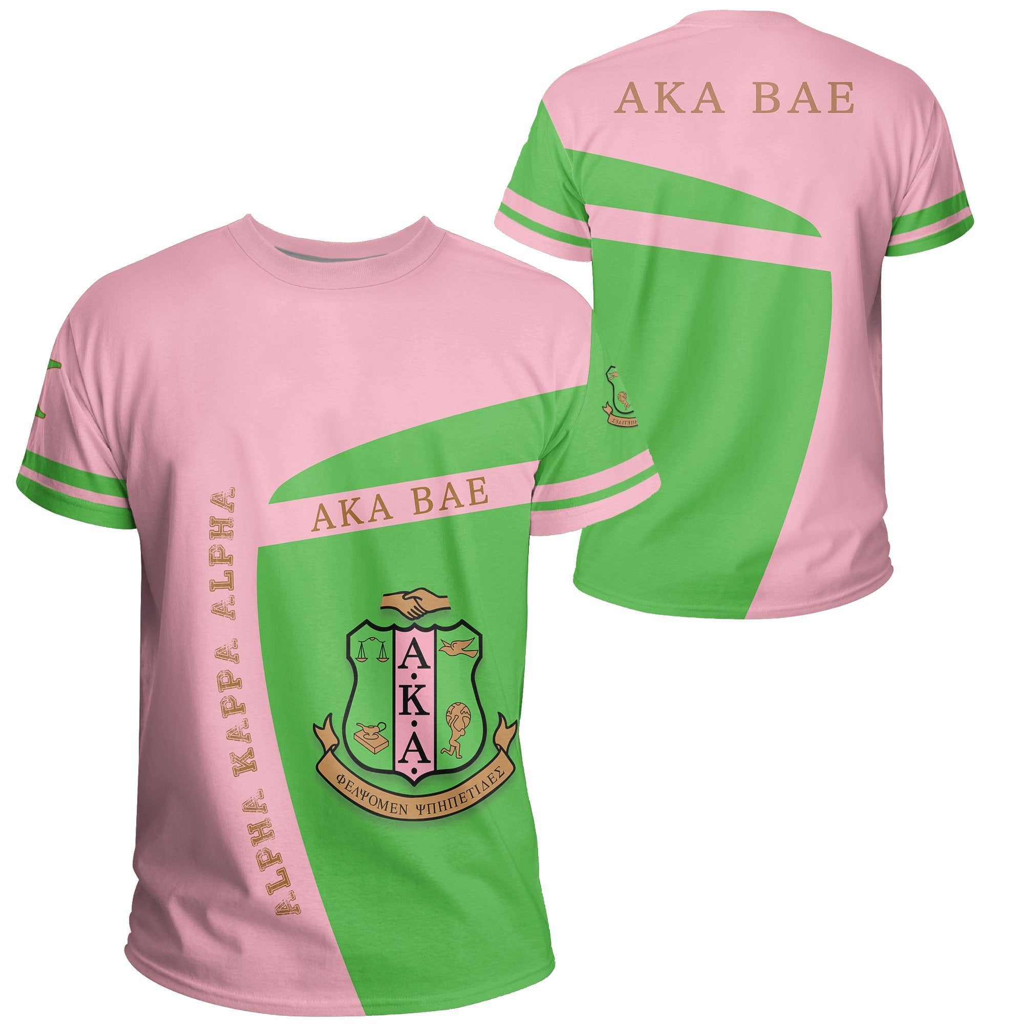 Greek Life T-Shirt – Alpha Kappa Alpha Aka Bae Tee – Iconic Style – Jr