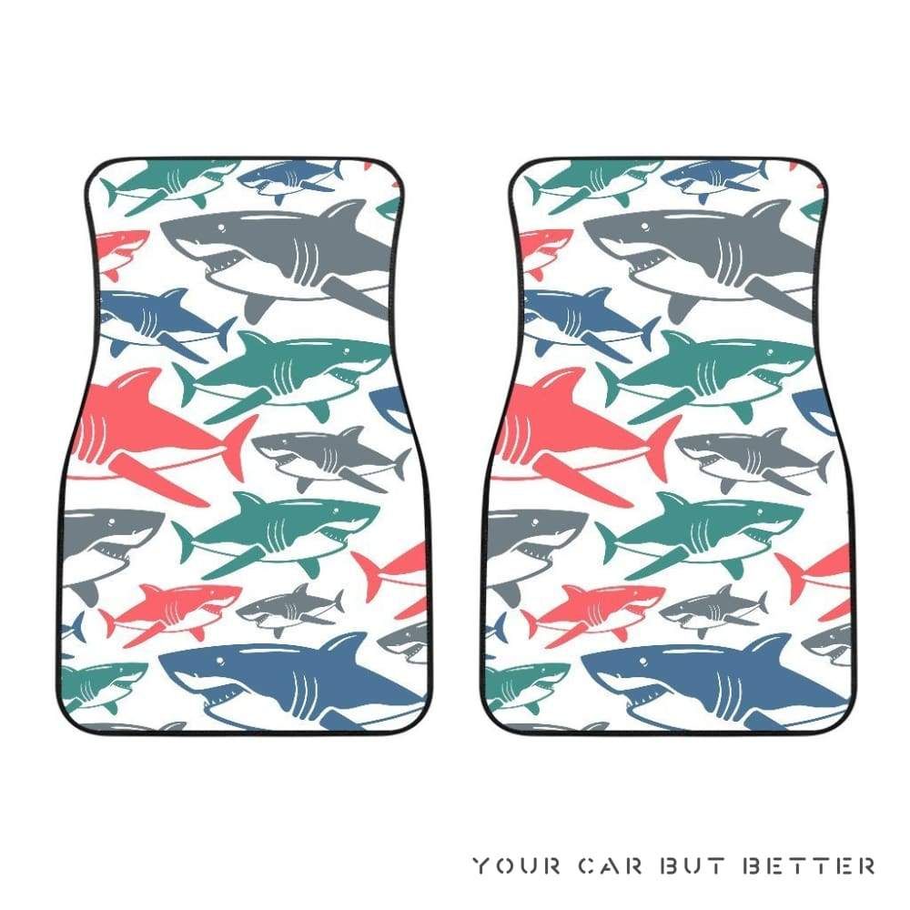 Shark Car Mats 100704 Personalized Car Seat Floor Mat Custom Print