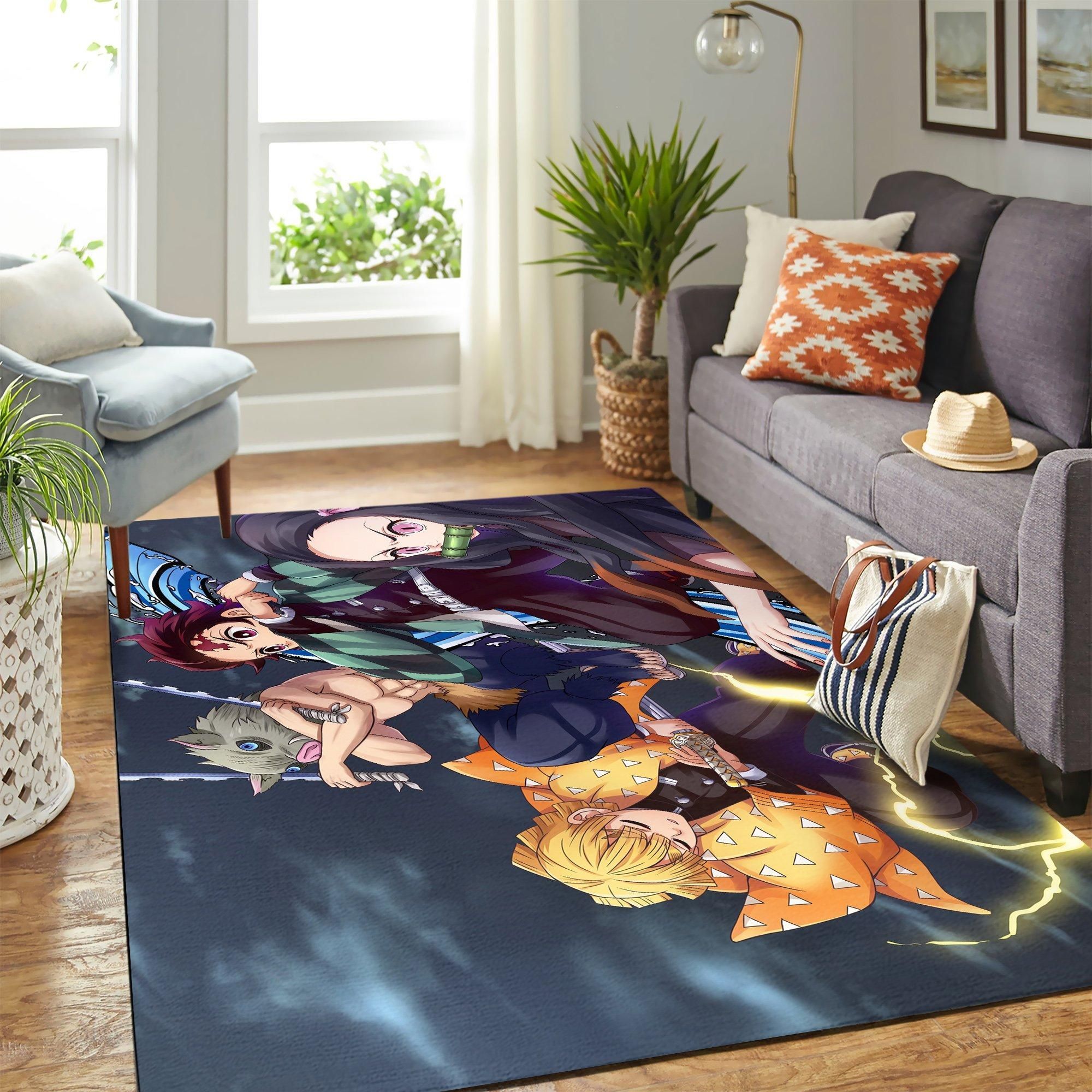 Personajes De Guardianes De La Noche Area Rug Geeky Carpet – home decor – Bedroom Living Room décor