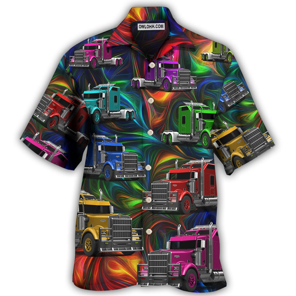 Truck Amazing Colorful Life – Hawaiian Shirt – Owl Ohh