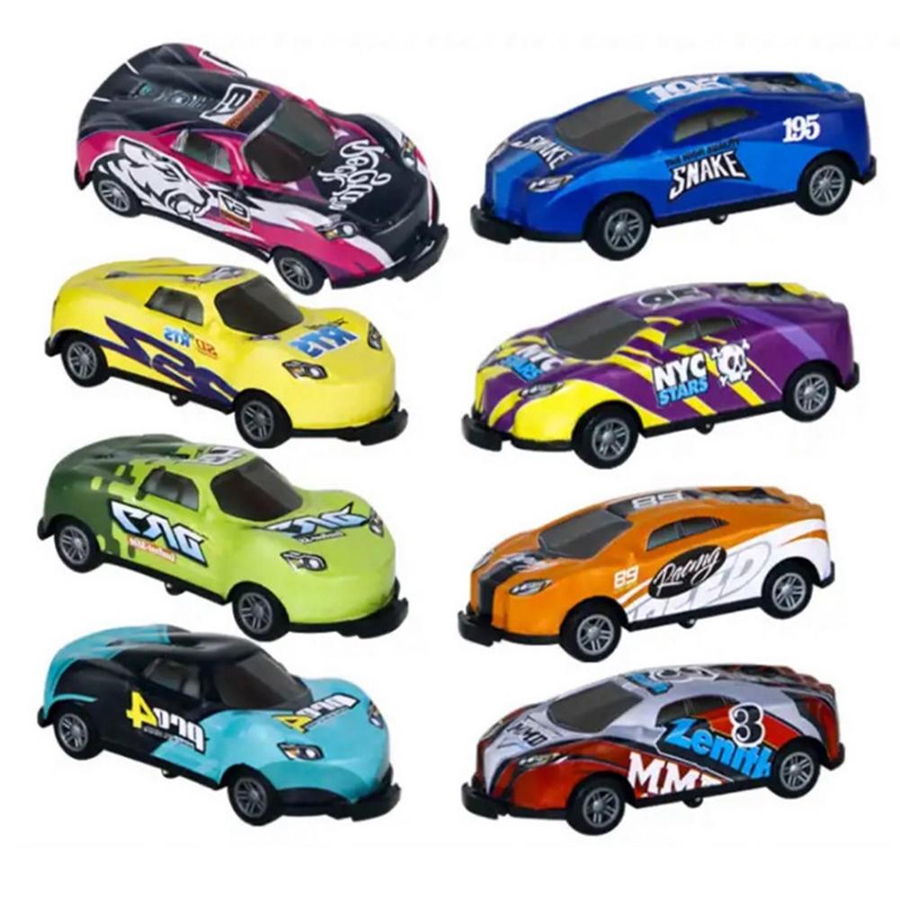 8 PCS Children Stunt Toy Car Alloy Pull Back Catapult Car Toy 360 Flip Dump Car Toy For Children’s Birthday Gifts alx