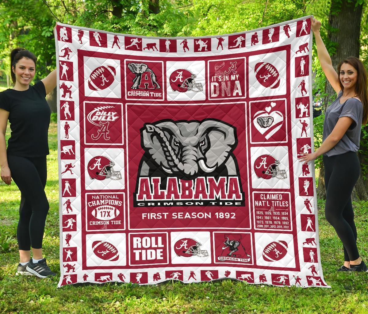 Fan Alabama Crimson Tide Quilt Blanket Amazing Gift Idea