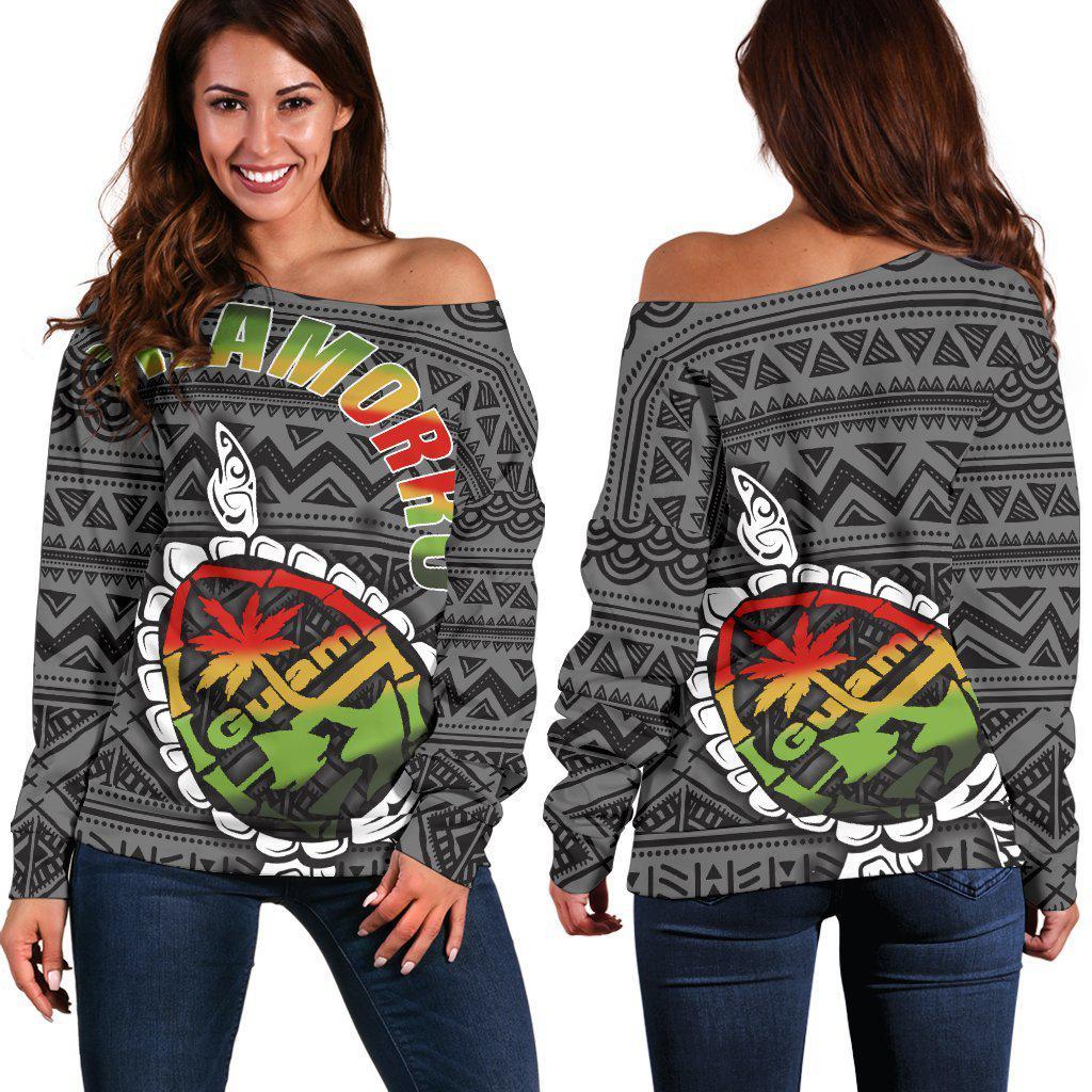 Turtle Guam Seal Chamorro Shoulder Sweater