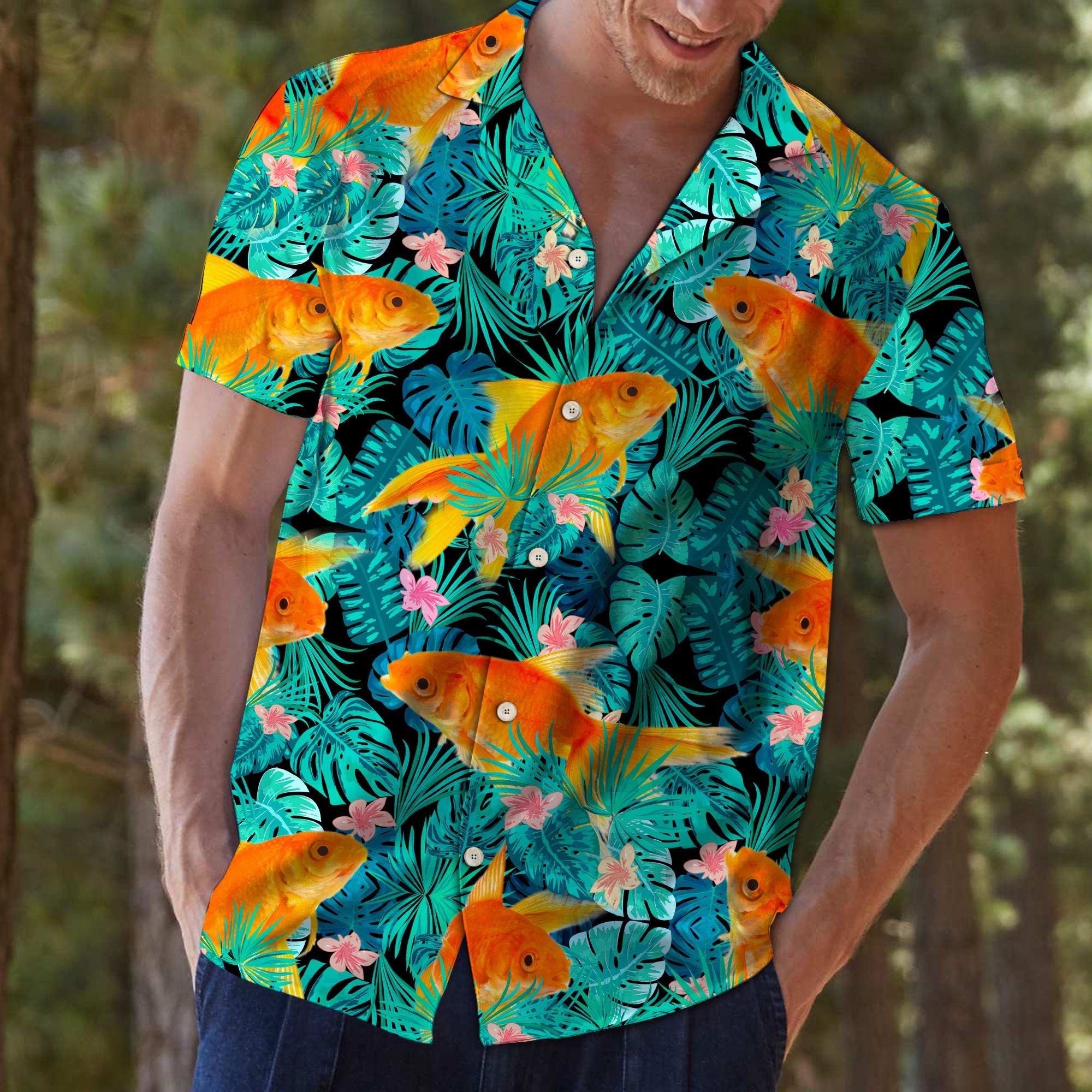 Goldfish Tropical Hawaii Shirt For Hawaii Aloha Ha23990