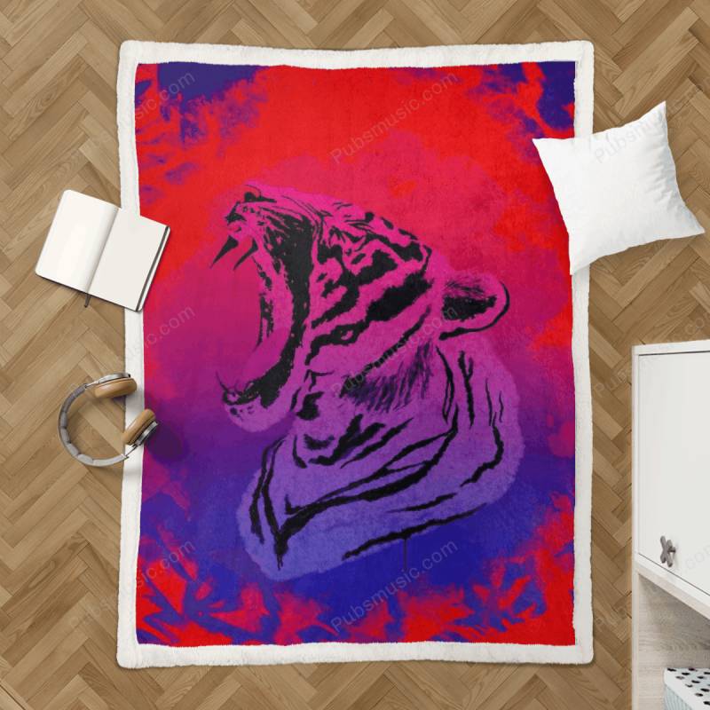 Roar – Animal Art Sherpa Fleece Blanket