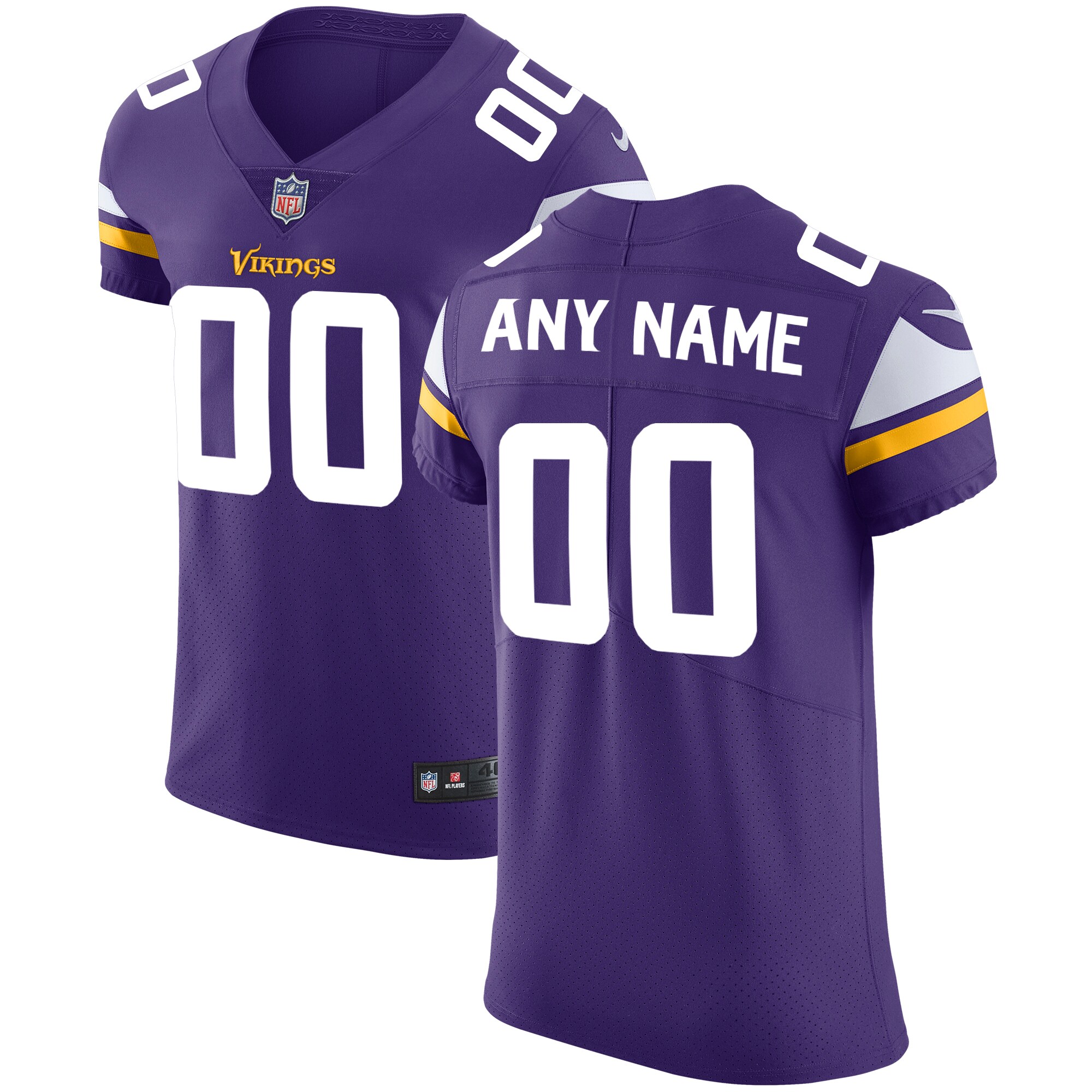 Minnesota Vikings Vapor Untouchable Custom Elite Jersey – Purple 2