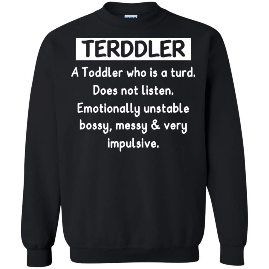 AGR Terddler A Toddler Who Is A Turd Definition Sweatshirt