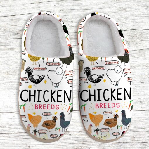 Chicken Breeds Slippers For Farmers, Farming, Farm Lovers, 3D Slippers