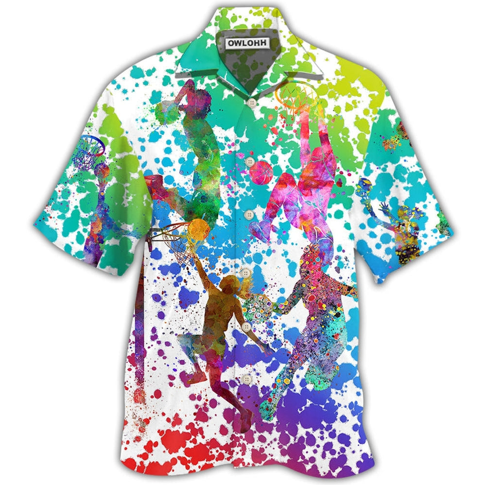 Basketball Colorful Painting Hawaii Shirt Ha34825