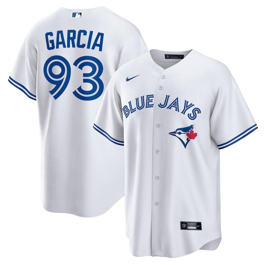 Yimi Garcia 93 Toronto Blue Jays Home Jersey – White