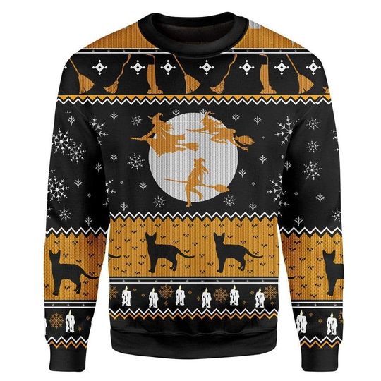 Witch Ugly Christmas Sweater | Unisex | Adult | Us3782