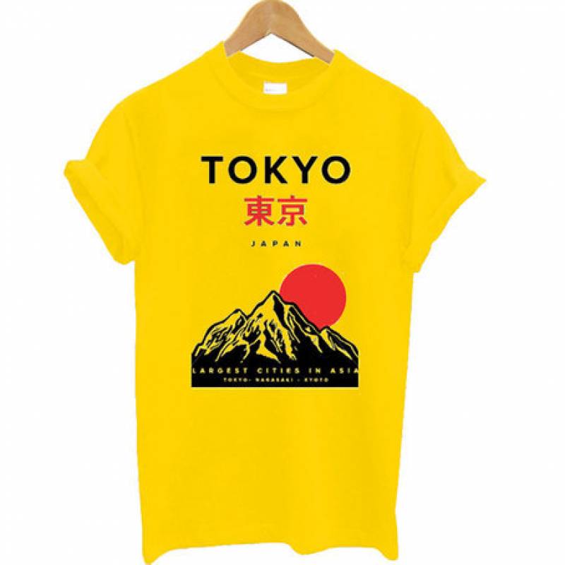 Tokyo japan mountain fuji t shirt