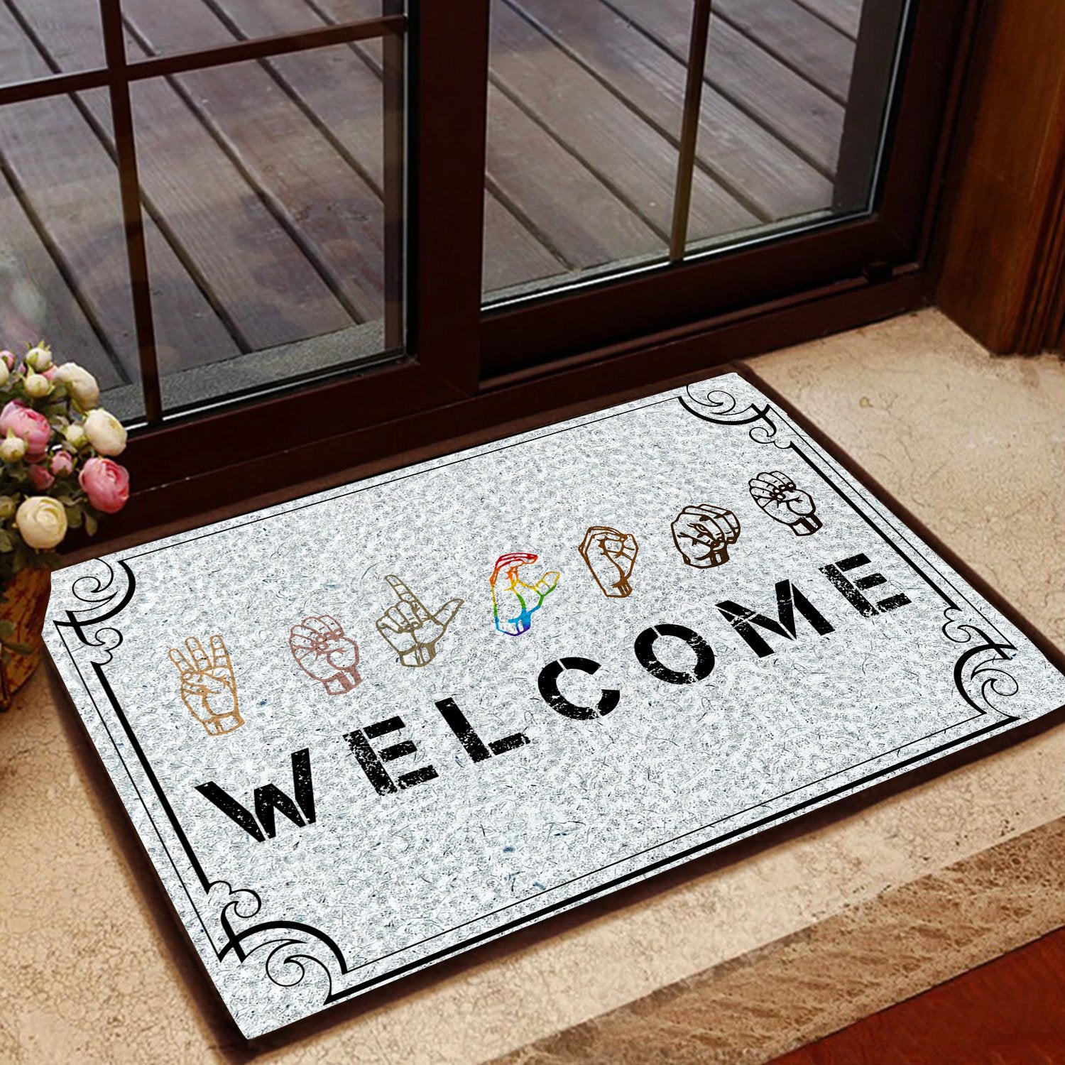 Welcome All Over Printing Doormat Pre2236