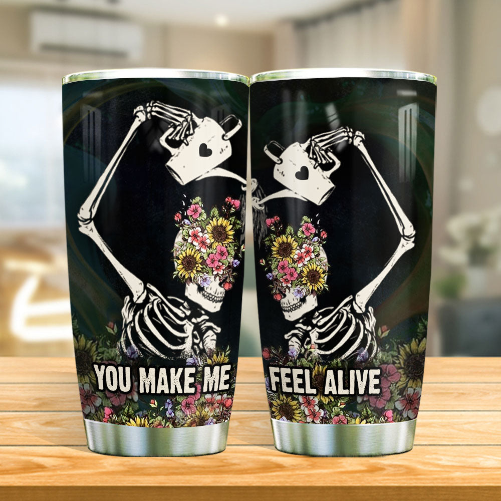 Skull Couple You Make Me Alive Agmz1108011Z Stainless Steel Tumbler