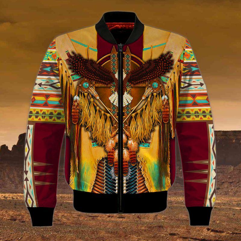 Eagle Indian Tribe Native American Pride Trending Shirts 3D Bomber