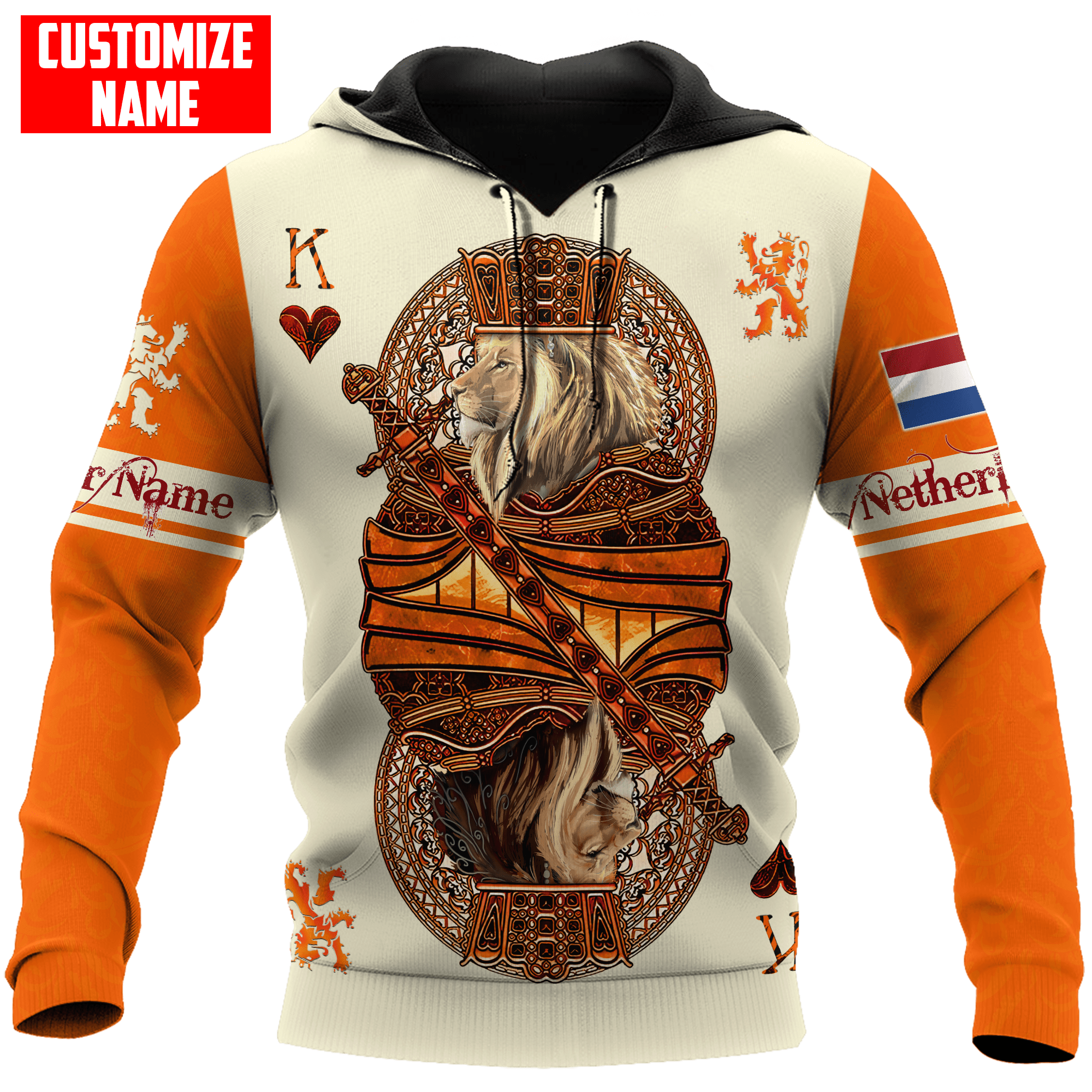 Tmarc Tee Personalized Netherlands Dutch Lion 3D All Over Printed Unisex Shirts