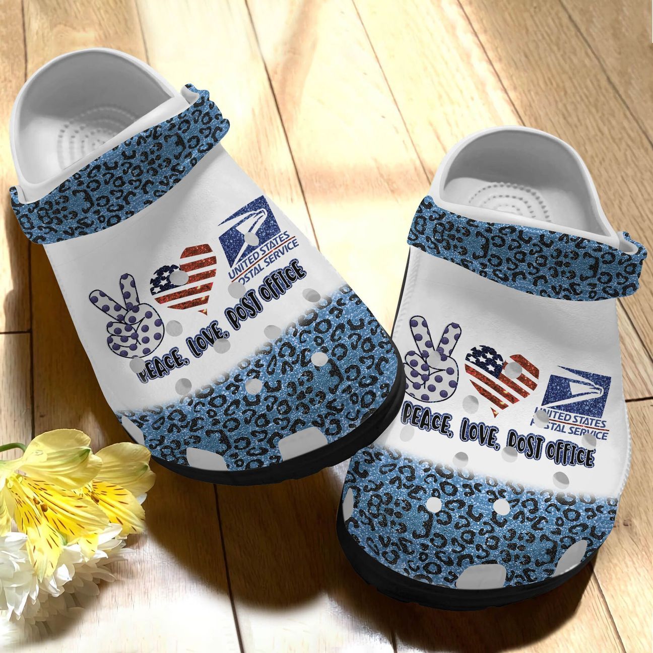 Postal Worker Personalized Clog, Custom Name, Text, Color, Number Fashion Style For Women, Men, Kid, Print 3D Love Post Office