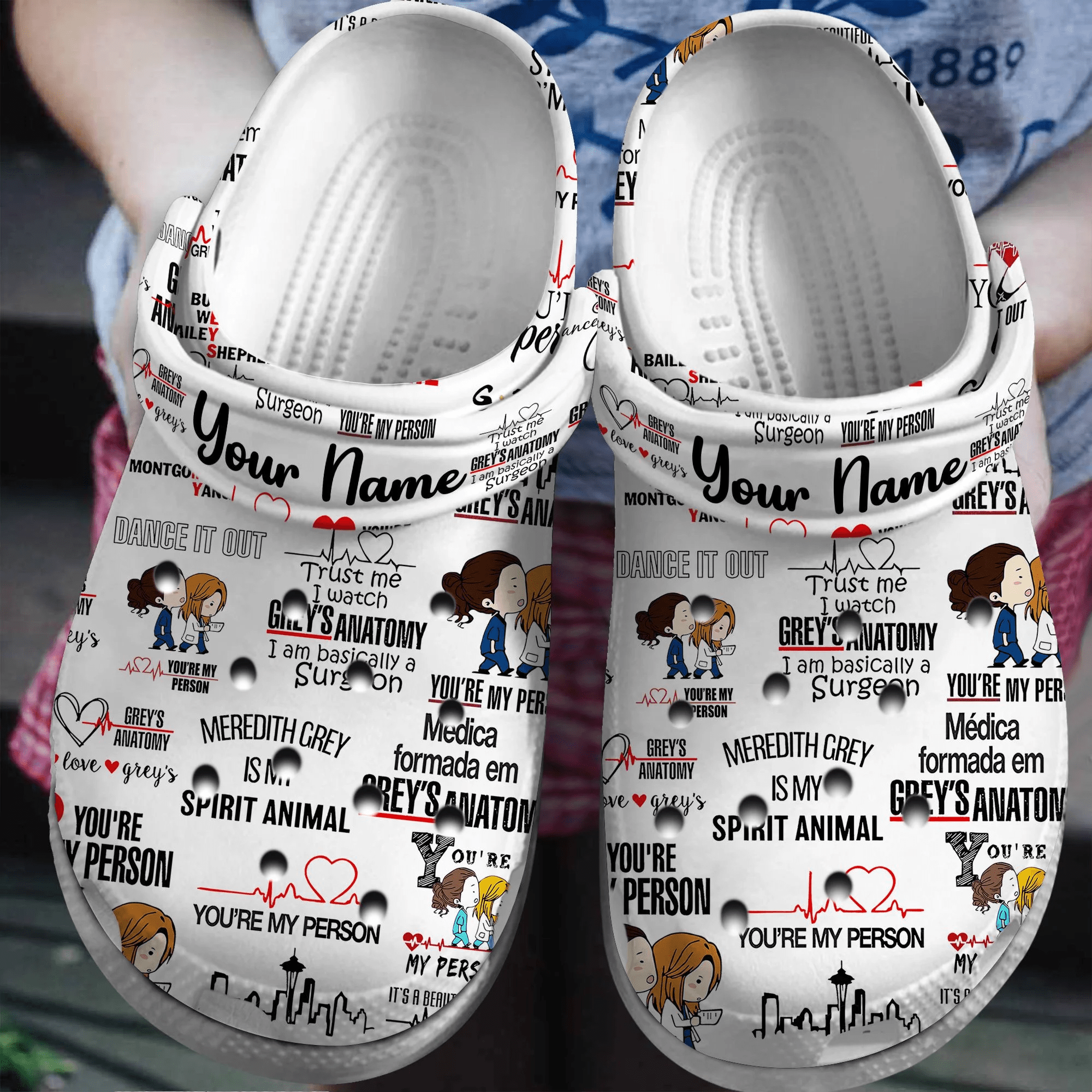 Grey Anatomy Tv Series Crocss Clogs For Men Women And Kid Avnzjdam-1