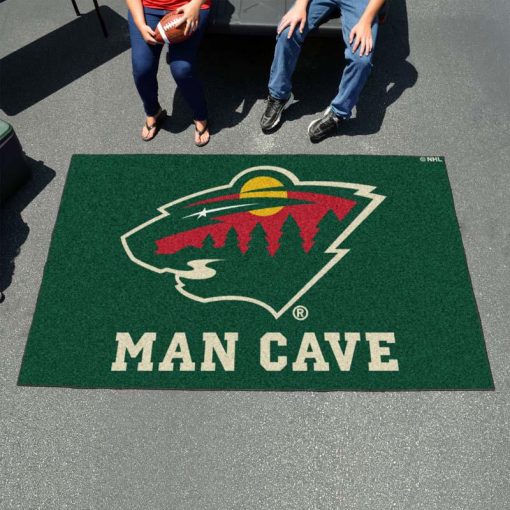 Minnesota Wild Man Cave Ultimat Logo Custom Area Rug Carpet Full Sizes Home Living Rugs Carpet Decor