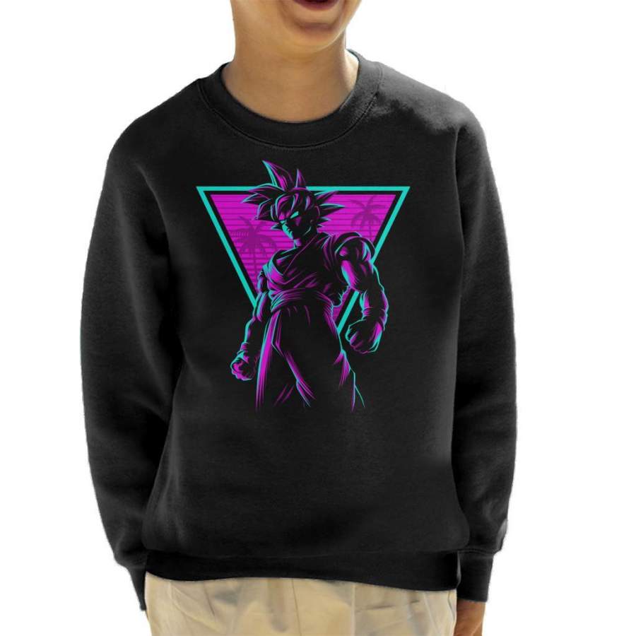 Dragon Ball Z Retro Triangle Goku Kid’s Sweatshirt