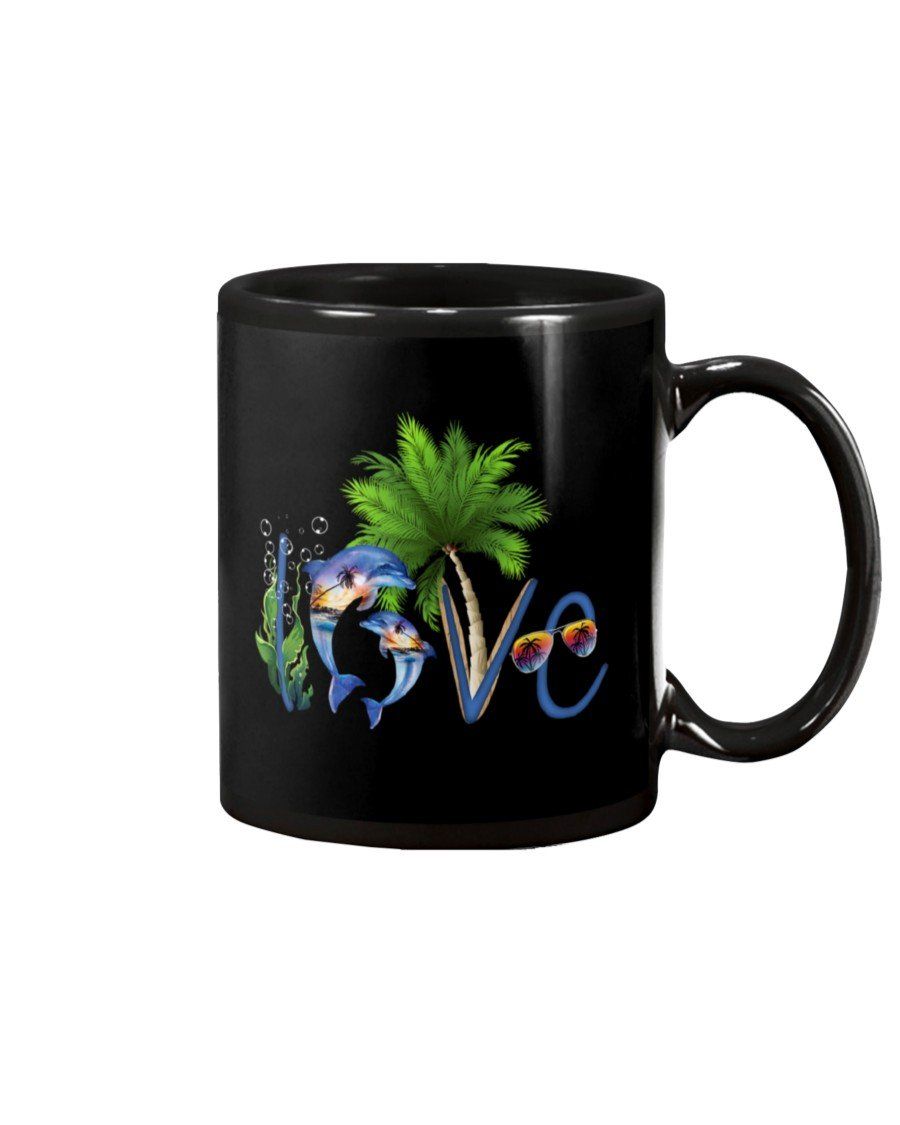 Love Summer Unique Custom Design For Dolphin Lovers Mug