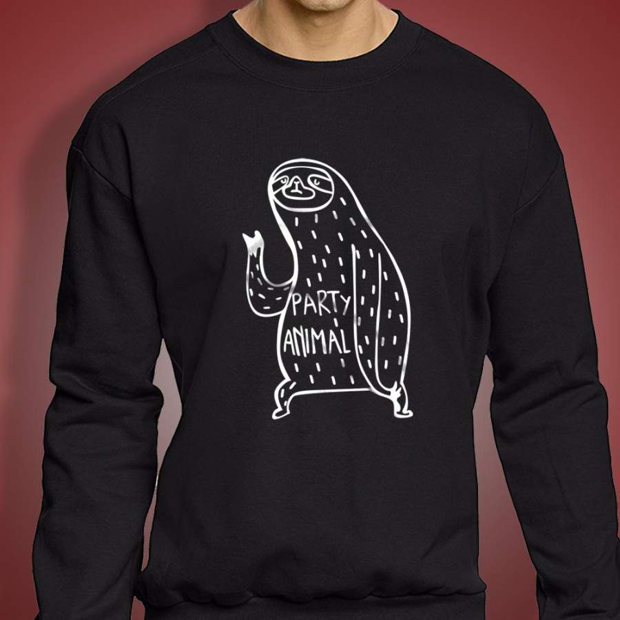 Sloth Party Animal Men’S Sweatshirt