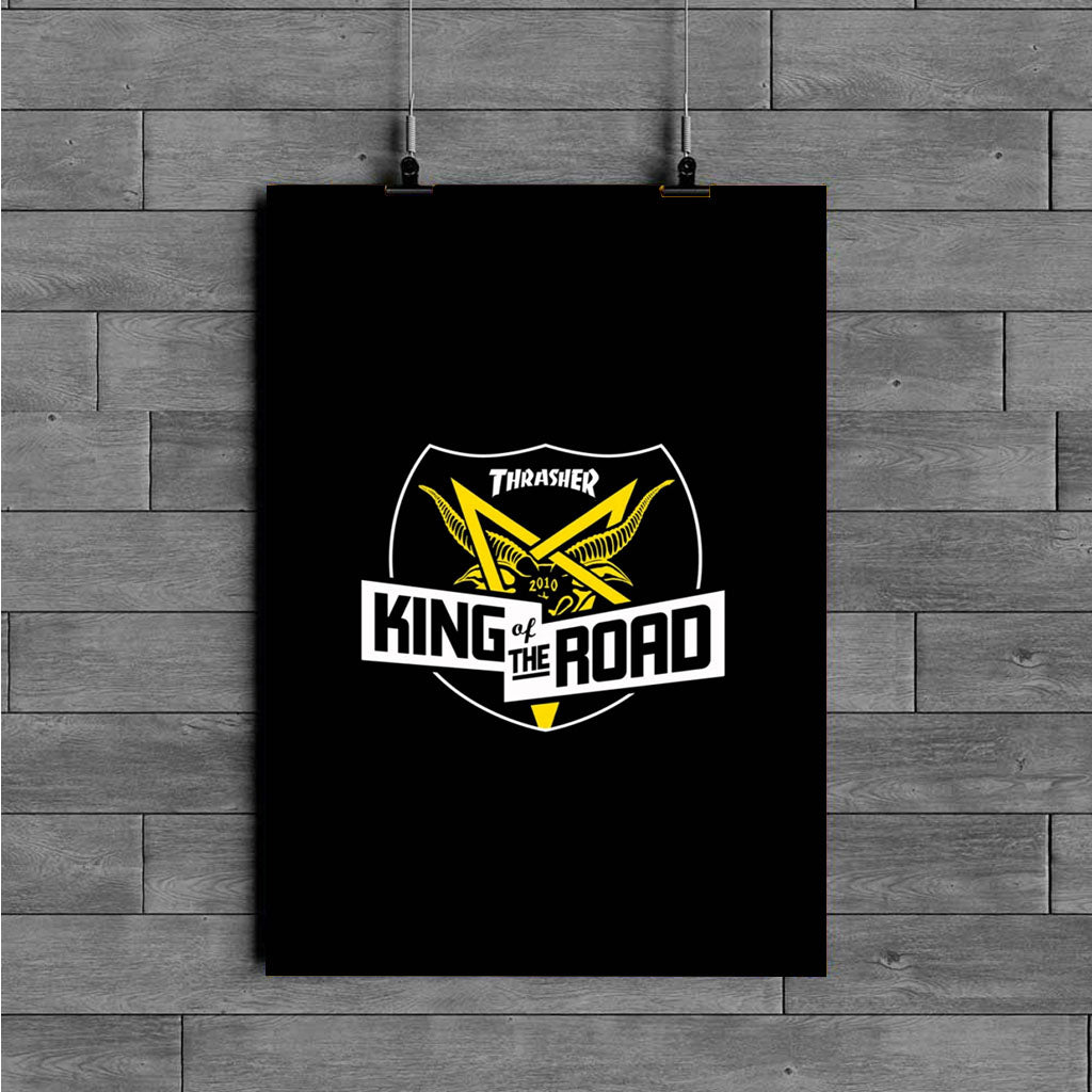 king of the road thrasher poster Poster Art Design