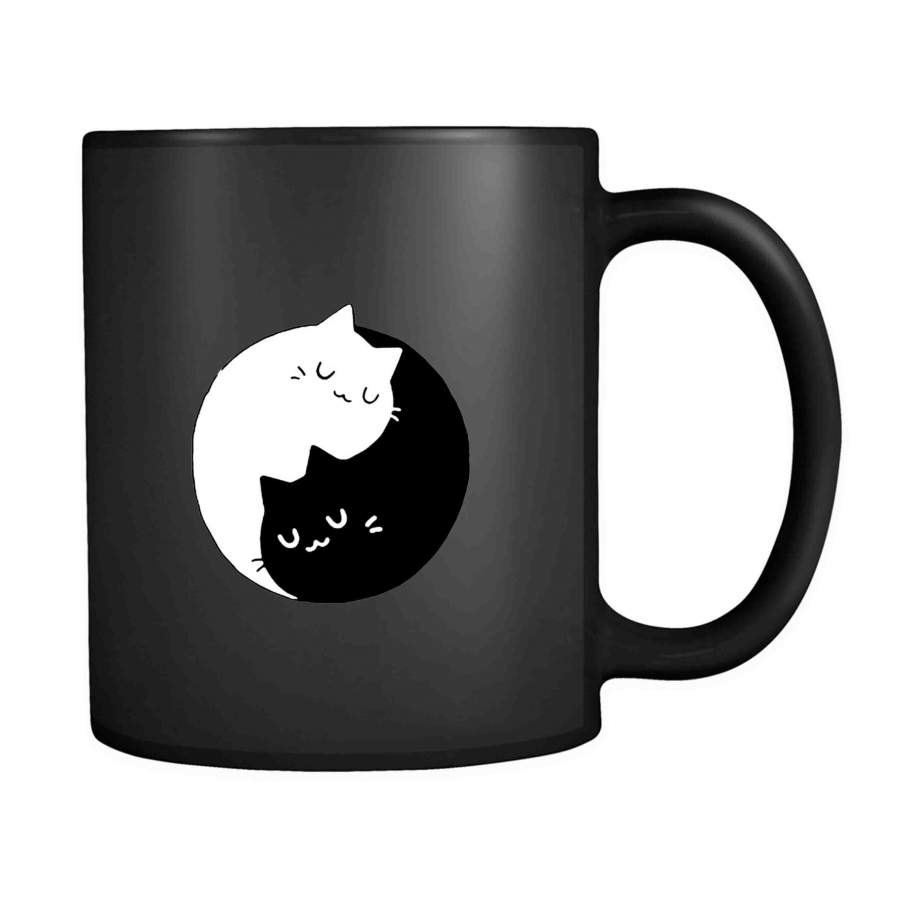 Yin Yang Cats Kittens 11oz Mug