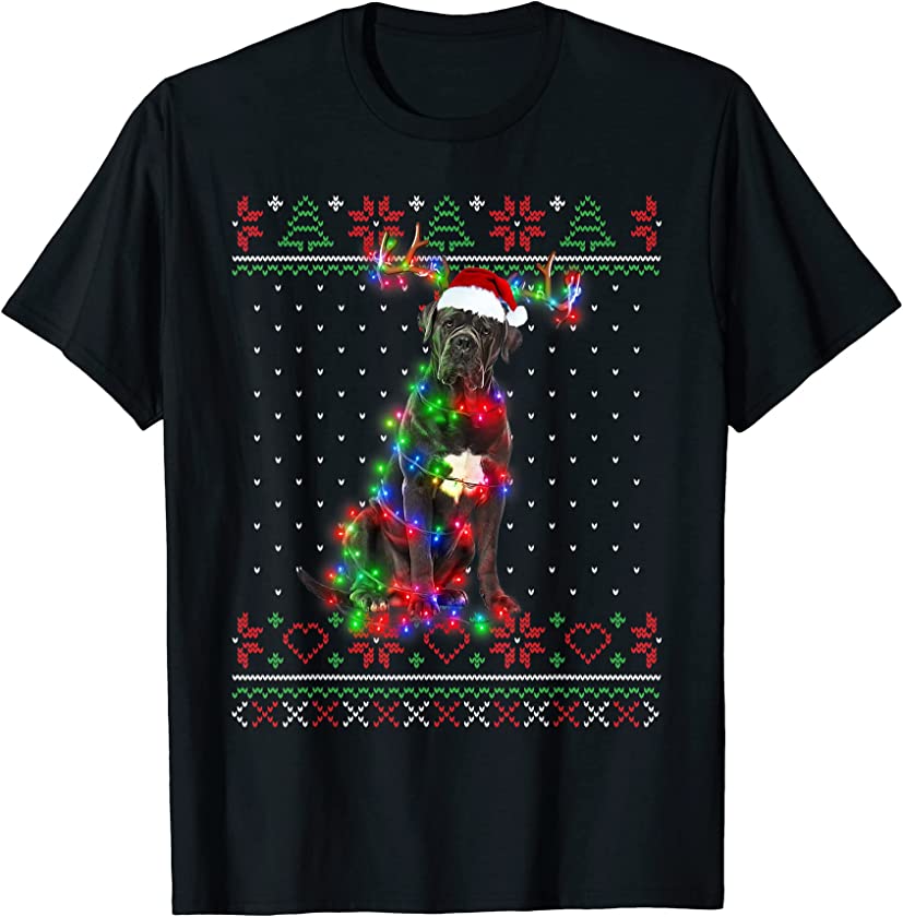 Cane Corso Dog Ugly Sweater Christmas Puppy Dog Lover T-Shirt