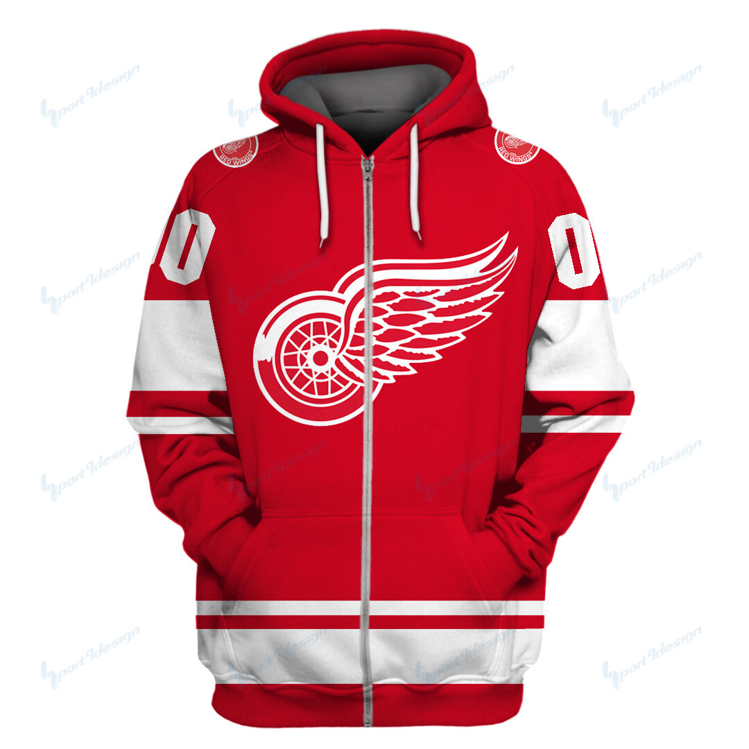 Detroit Red Wings Limited Edition All Over Print Hoodie Sweatshirt Zip Hoodie T Shirt Unisex 816